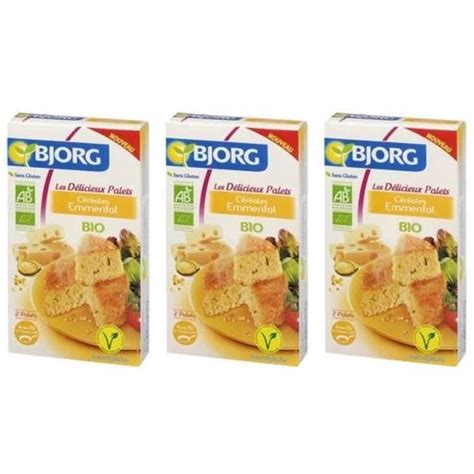 BJORG Palets Céréales Emmental Bio 200g Cdiscount Au quotidien