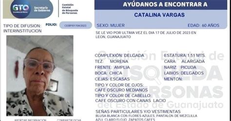 Reportan la desaparición de Catalina Vargas madre buscadora de León