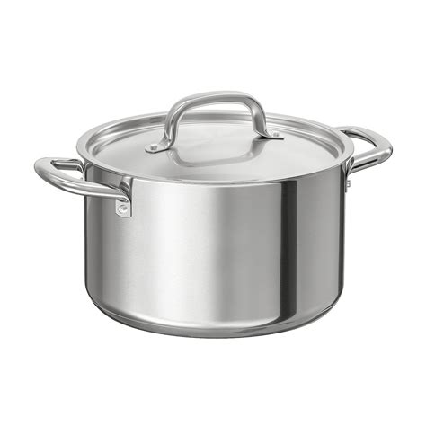 Ikea Pot With Lid Stainless Steel L Qt Ikea