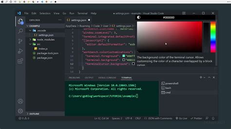 Cara Mengubah Warna Tulisan Terminal Visual Studio Code Youtube