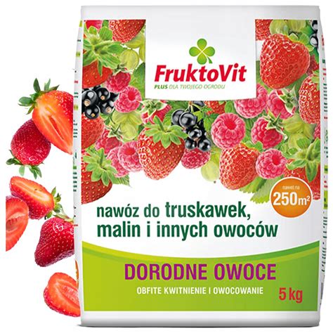 FRUKTOVIT Nawóz wiosenny do truskawek malin 5kg SZYBKI WZROST OWOCÓW