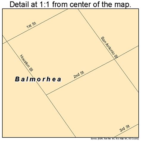 Balmorhea Texas Street Map 4805468