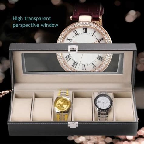 Presentoir Montre Coffret Montres En Cuir Boite Bijoux Cadeau Pour