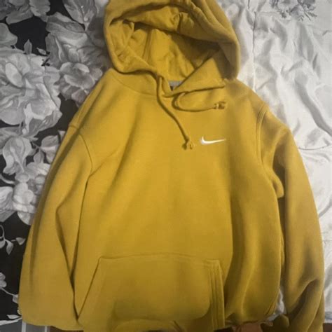 Yellow Nike Hoodie - Depop