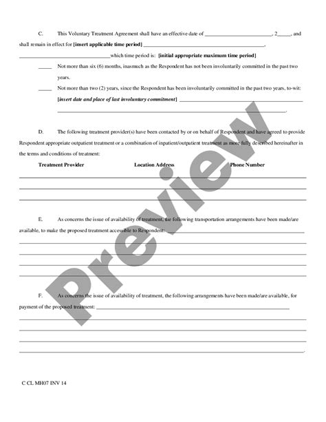 West Virginia Voluntary Treatment Agreement Us Legal Forms