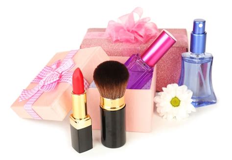 Premium Photo | Beauty set gift isolated on white