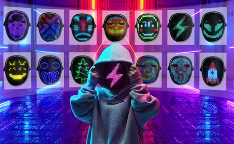 Mrpang Face Transforming Led Mask For Kids Light Up Mask