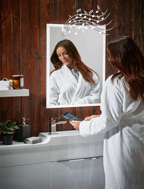 Moscow Bluetooth Speaker Led Mirror 500 x 700 | Bath Giant