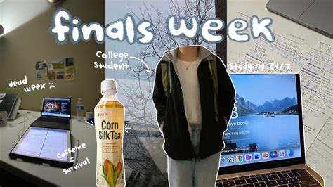 Study Vlog Final Exams Dead Week Waking Up At Am Lots Of