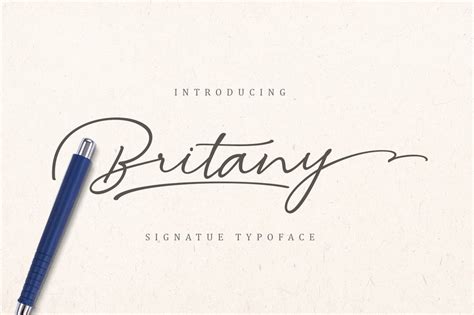 Descargar Fuente Britany Signature Gratis En Ifont