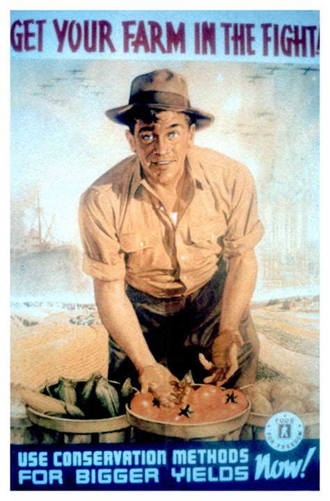 A Farmer Stands With Baskets Of Produce — Ned Martin’s Propaganda