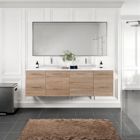 Eviva Luxy In W X In D X In H Floating Bath Vanity In White