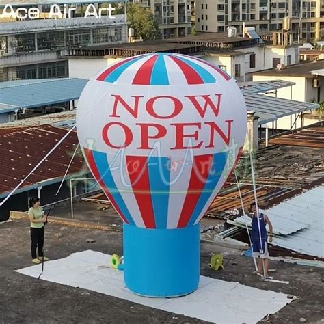 Advertising Inflatable Hot Air Balloon Model Inflatable Ground Balloon For Grand Opening