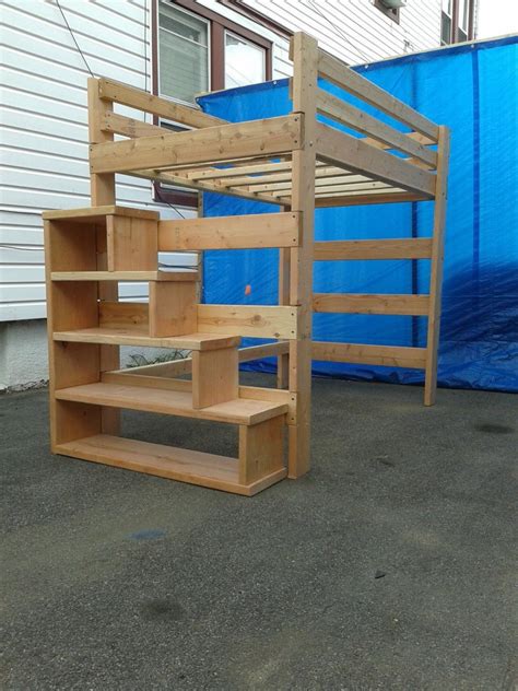 Full Size Loft Bed With Stairs Ideas On Foter