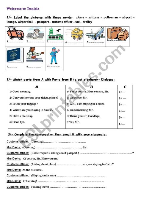 Welcome To Tunisia Esl Worksheet By Kilani