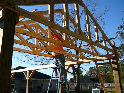 Shelton Projects Pole Barn Day Braces Trusses