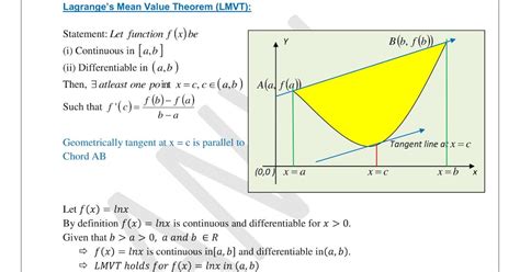 Inequality With Lagrange S Mean Value Theorem LMVT