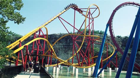 Wonder Woman Golden Lasso Coaster Photo From Six Flags Fiesta Texas