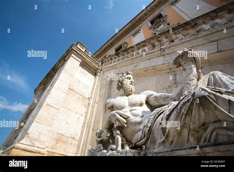 A statue in the Capitoline Hill in Rome, Italy Stock Photo - Alamy