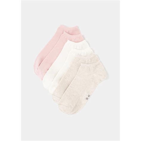 Socquettes Femme Rose Blanc T Tex Le Lot De Paires De