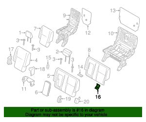 Genuine OEM Ford Seat Belt Anchor Part DT1Z 17613A96 AA Fits 2014 2018