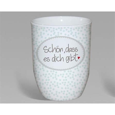 Korb Laden Mea Living Tasse Schön dass es dich gibt türkis