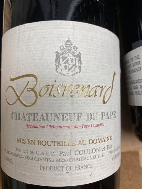 Domaine De Beaurenard Paul Coulon Et Fils Ch Teauneuf Du Pape