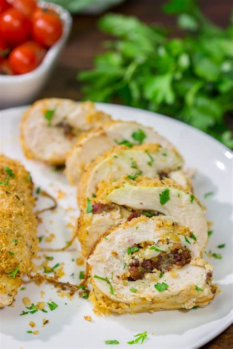 Pancetta Stuffed Chicken Breasts Tasty Dinner Recipe