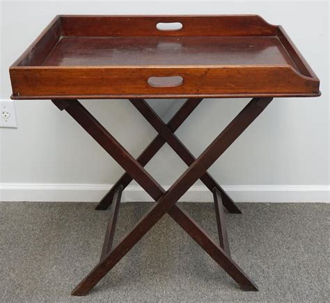 Antique Folding Butlers Tray Table Jun 02 2019 Charleston Estate