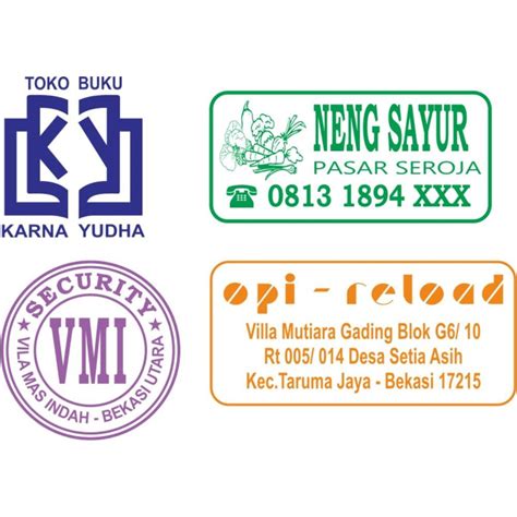 Detail Stempel Toko Buku Koleksi Nomer 4