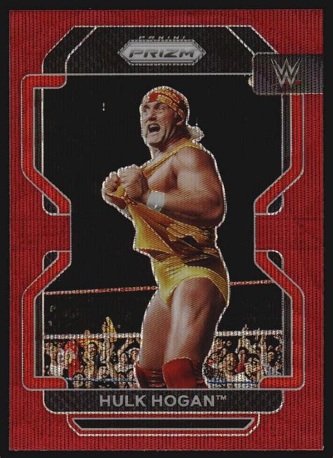 Panini Prizm Wwe Prizms Ruby Wave Hulk Hogan Nm Mt