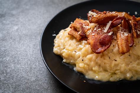 Receita De Risoto De Queijo Bacon Comida E Receitas