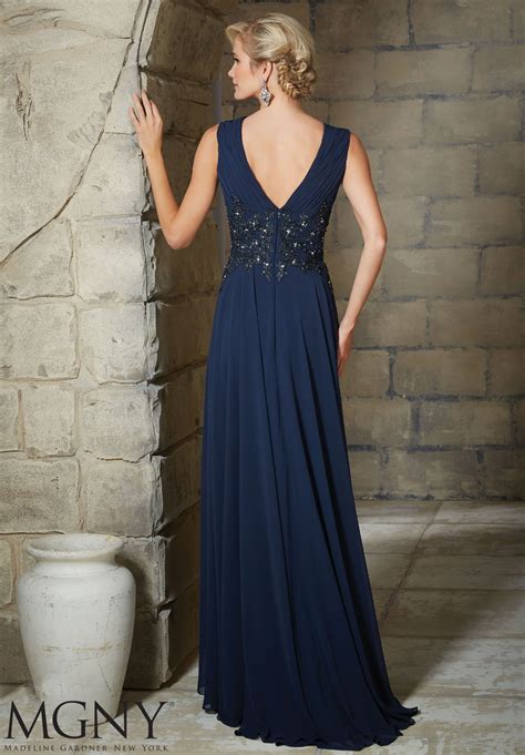 Beaded Appliques Evening Gown Morilee