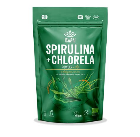 Buy now Spirulina + Chlorella powder Bio - Single Ingredients | Iswari