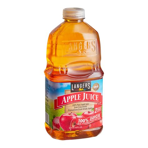 Langers Apple Juice 64 Fl Oz 8case