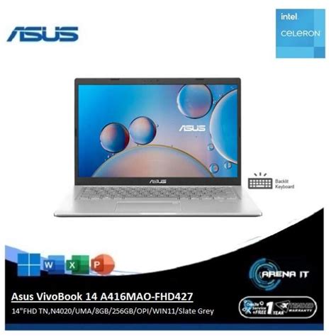 Promo Asus Vivobook A Mao Fhd Fhd Tn N Uma Gb Gb Opi