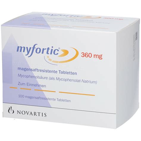 Myfortic Mg Magensaftresistente Tabletten St Mit Dem E Rezept