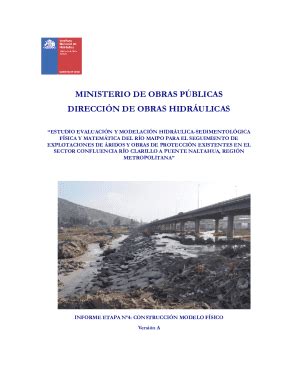 Fillable Online Ministerio De Obras Pblicas Direccin De Obras Fax