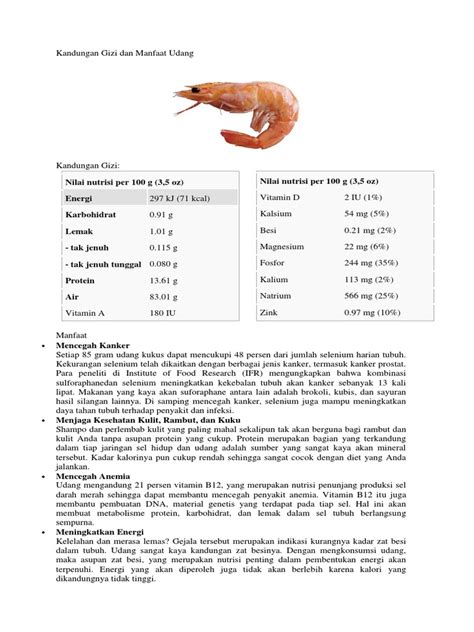 Kandungan Gizi Pada Udang Id