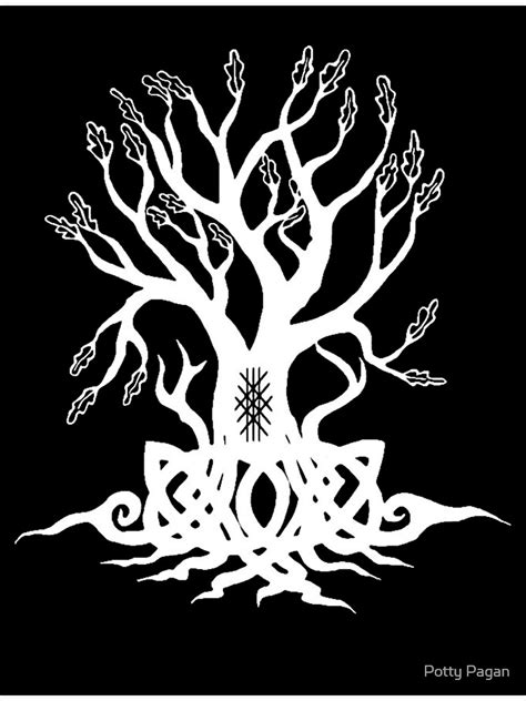 Tree Of Life Yggdrasil Poster For Sale By Potty Redbubble