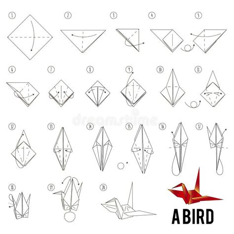 How To Make Origami Bird Step By Step