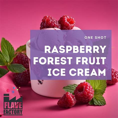 One Shot Raspberry Forest Fruit Ice Cream Flave Factory As