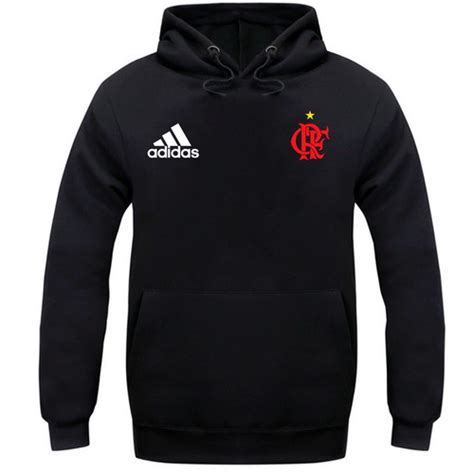 Blusa Moleton Kit P Flamengo Moletom Futebol Casaco Frio R