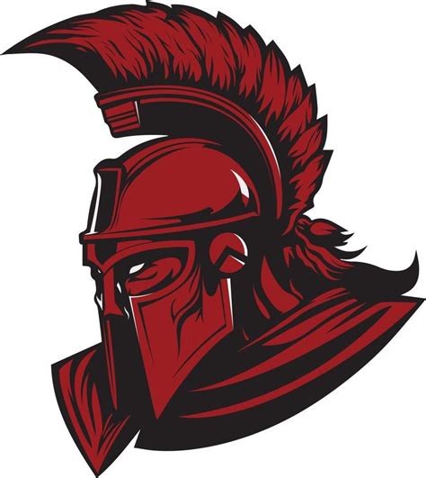 Red Spartan Logo In 2024 Spartan Logo Spartan Warrior Knight Logo