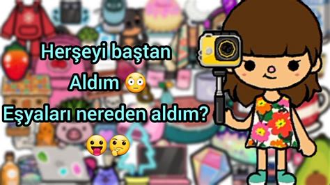 Oyunu Sildim Tüm Eşyaları Yeniden Aldım Toca Life World Türkçe Toca