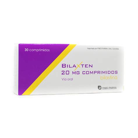 Bilaxten Rg Comprimidos 20 Mg Farmacia Pasteur Medicamentos Y