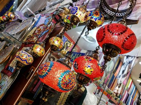 Turkish Traditional Lantern in Dubai Old Souk Stock Image - Image of ...