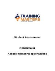 BSBMKG431 Student Assessment Task Docx Student Assessment BSBMKG431