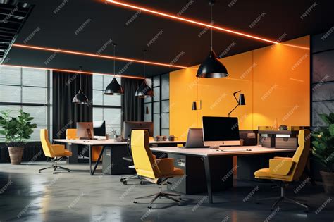 Premium AI Image | Modern office background