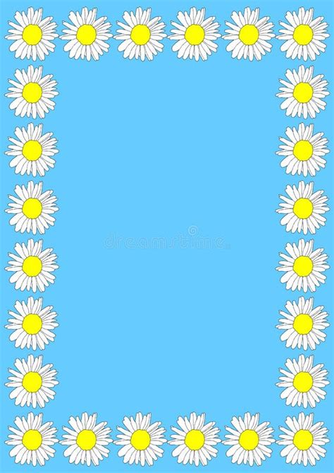 Daisy Border Stock Vector Illustration Of Greetingcard 2721194